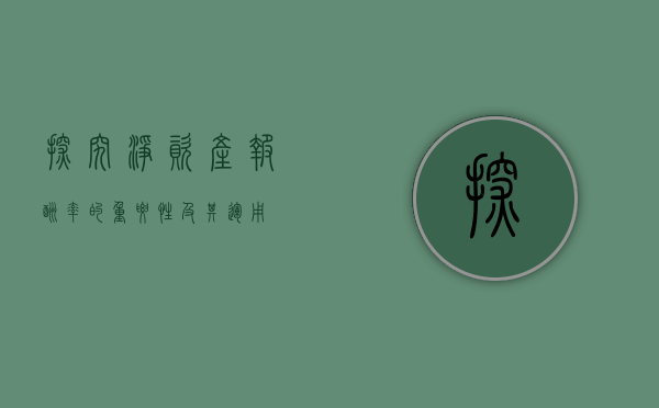 探究净资产报酬率的重要性及其运用